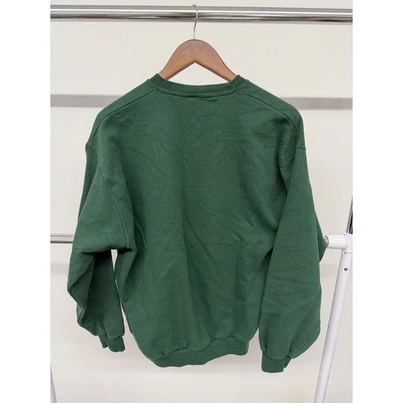 Vintage Jerzees GreenBay Packers Sweatshirt Green Size L - Picture 2 of 7
